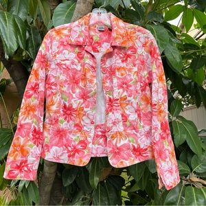 Vintage floral print jacket.